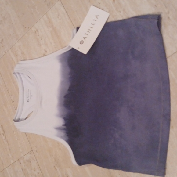 Athleta Tops - NWT Athleta Shanti Watercolor Stripe Crop Tank